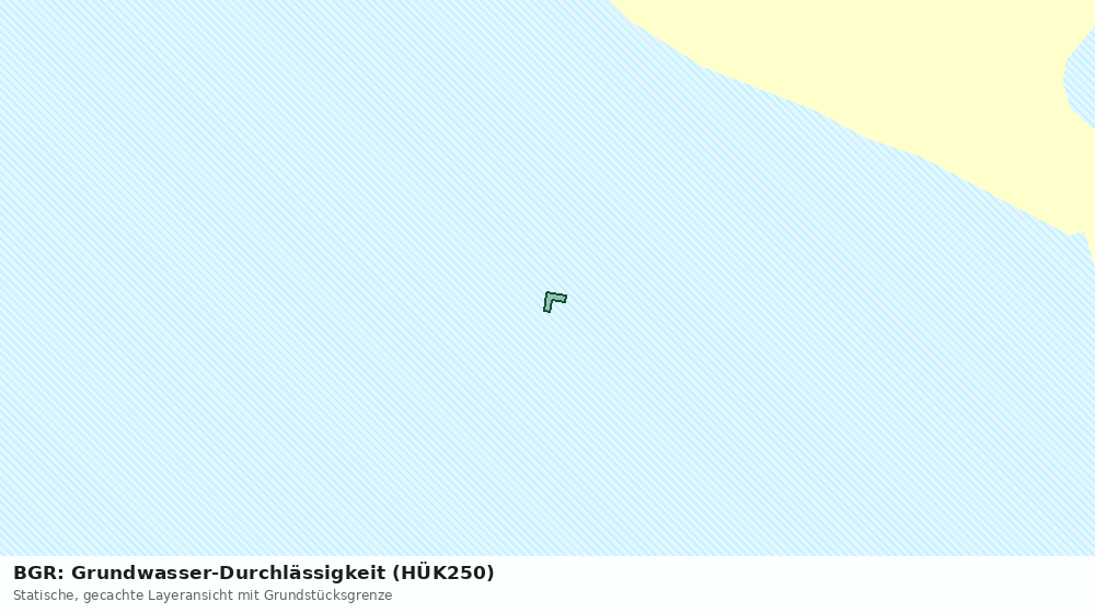 Statische Kartenansicht: BGR: Grundwasser-Durchlässigkeit (HÜK250)