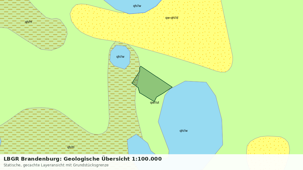 Statische Kartenansicht: LBGR Brandenburg: Geologische Übersicht 1:100.000