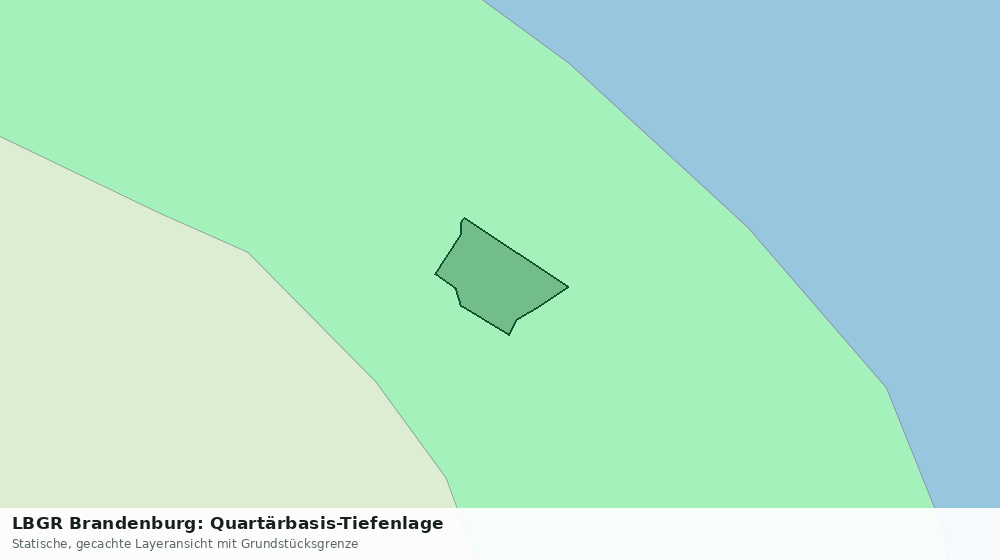 Statische Kartenansicht: LBGR Brandenburg: Quartärbasis-Tiefenlage
