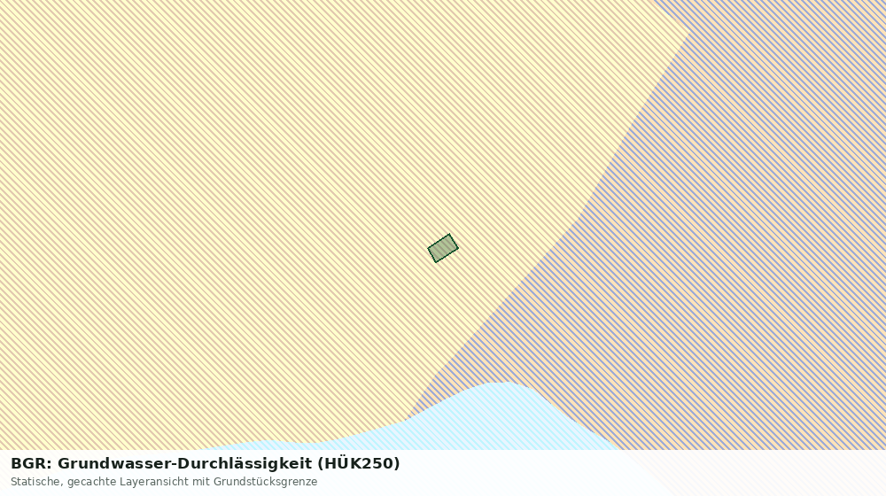 Statische Kartenansicht: BGR: Grundwasser-Durchlässigkeit (HÜK250)