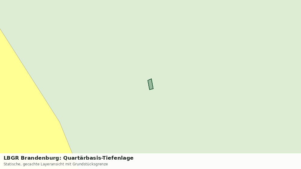 Statische Kartenansicht: LBGR Brandenburg: Quartärbasis-Tiefenlage