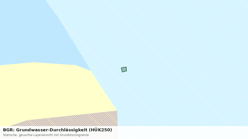 Statische Kartenansicht: BGR: Grundwasser-Durchlässigkeit (HÜK250)