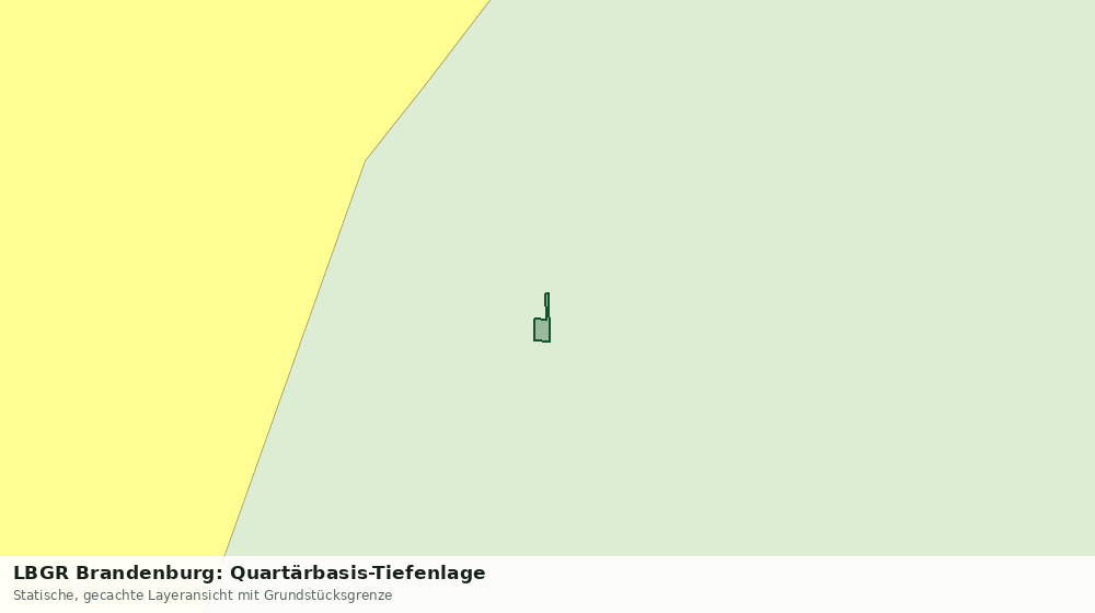 Statische Kartenansicht: LBGR Brandenburg: Quartärbasis-Tiefenlage
