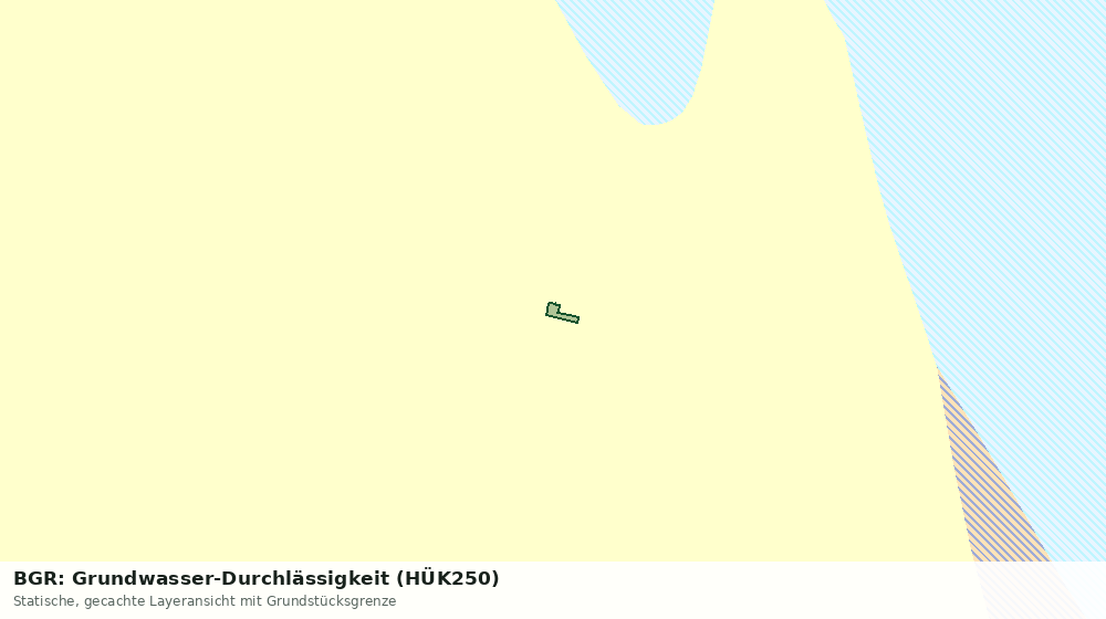 Statische Kartenansicht: BGR: Grundwasser-Durchlässigkeit (HÜK250)