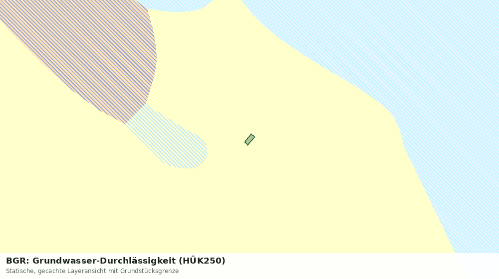 Statische Kartenansicht: BGR: Grundwasser-Durchlässigkeit (HÜK250)