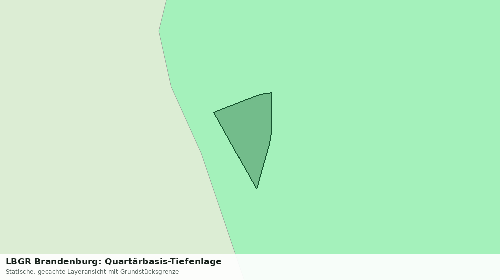 Statische Kartenansicht: LBGR Brandenburg: Quartärbasis-Tiefenlage