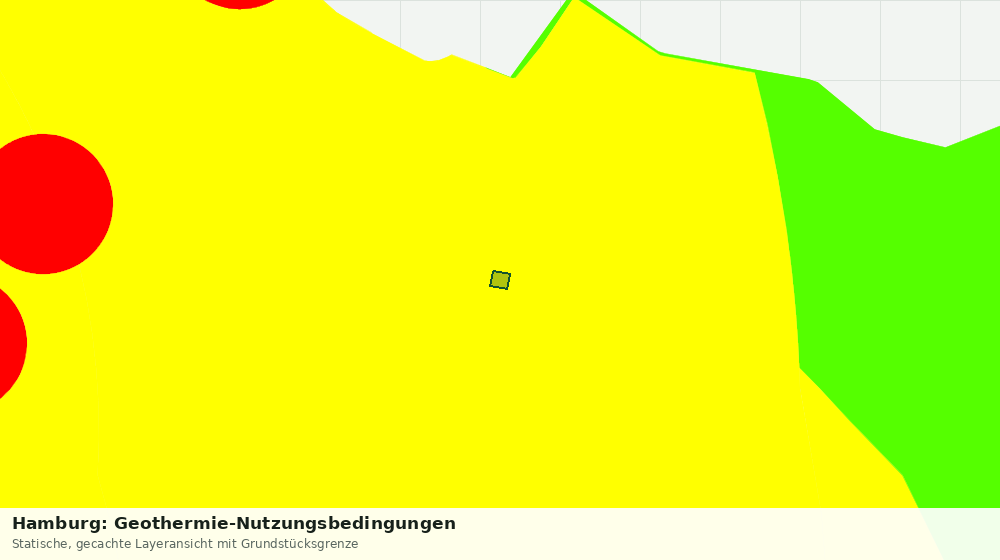 Statische Kartenansicht: Hamburg: Geothermie-Nutzungsbedingungen