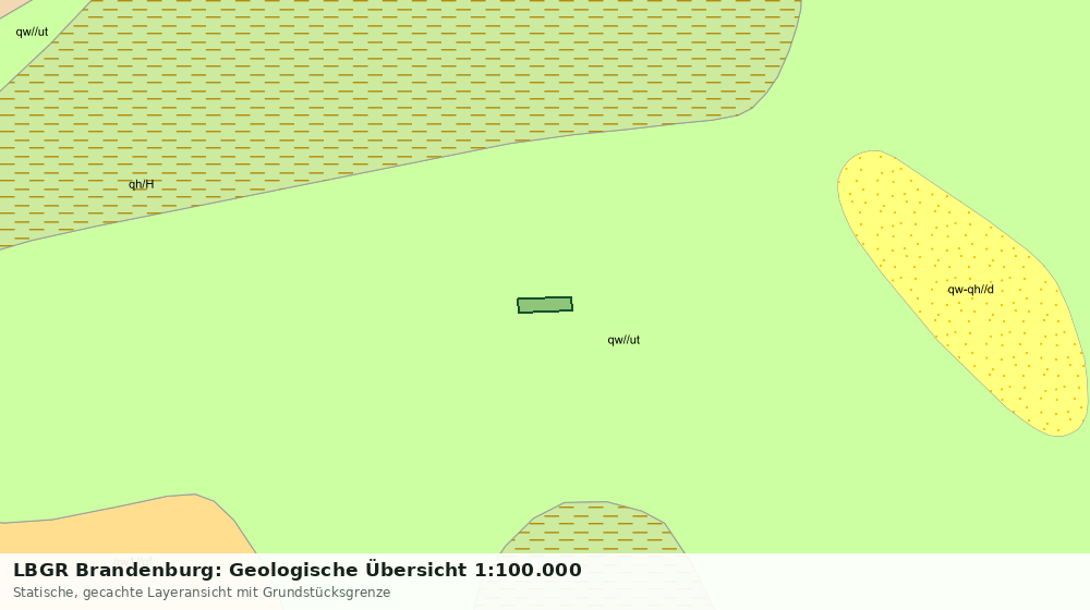 Statische Kartenansicht: LBGR Brandenburg: Geologische Übersicht 1:100.000