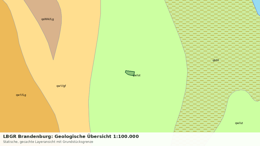 Statische Kartenansicht: LBGR Brandenburg: Geologische Übersicht 1:100.000