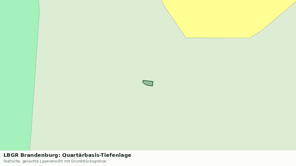 Statische Kartenansicht: LBGR Brandenburg: Quartärbasis-Tiefenlage