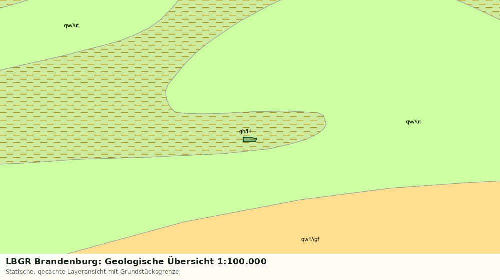 Statische Kartenansicht: LBGR Brandenburg: Geologische Übersicht 1:100.000