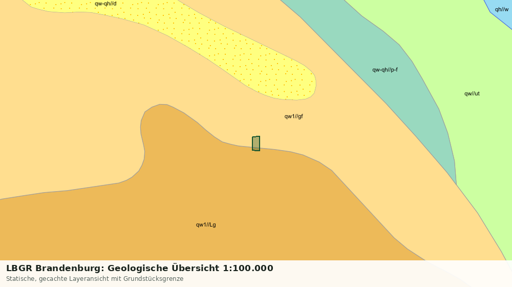 Statische Kartenansicht: LBGR Brandenburg: Geologische Übersicht 1:100.000