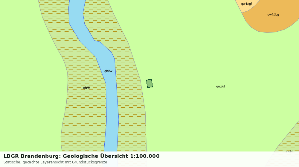 Statische Kartenansicht: LBGR Brandenburg: Geologische Übersicht 1:100.000