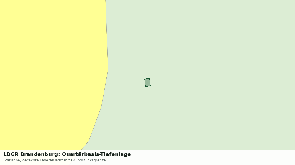 Statische Kartenansicht: LBGR Brandenburg: Quartärbasis-Tiefenlage