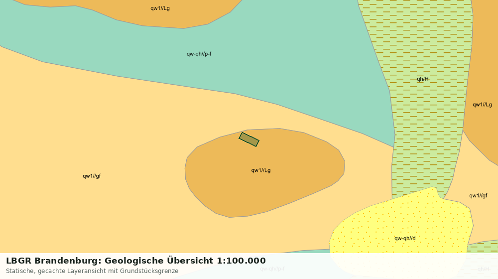 Statische Kartenansicht: LBGR Brandenburg: Geologische Übersicht 1:100.000
