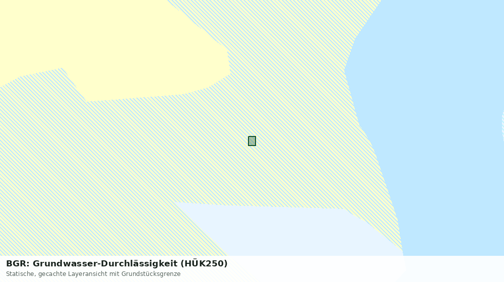 Statische Kartenansicht: BGR: Grundwasser-Durchlässigkeit (HÜK250)