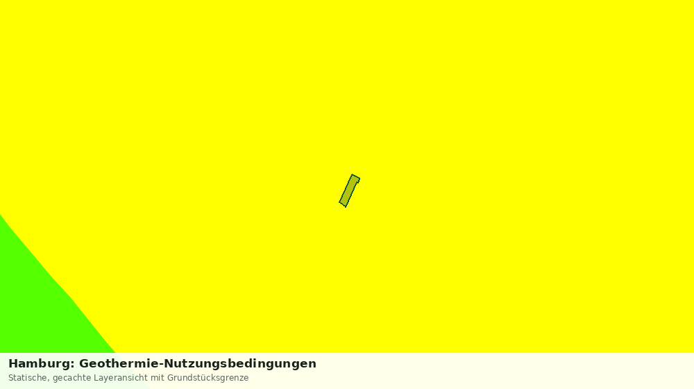Statische Kartenansicht: Hamburg: Geothermie-Nutzungsbedingungen