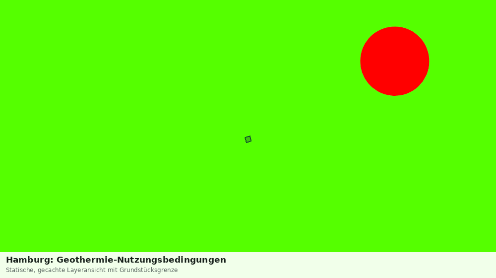 Statische Kartenansicht: Hamburg: Geothermie-Nutzungsbedingungen