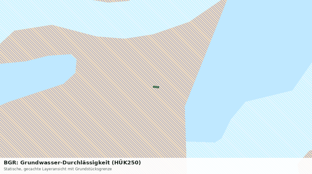 Statische Kartenansicht: BGR: Grundwasser-Durchlässigkeit (HÜK250)