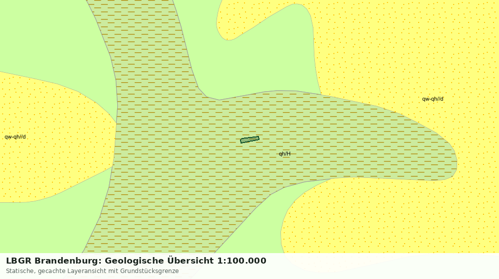 Statische Kartenansicht: LBGR Brandenburg: Geologische Übersicht 1:100.000
