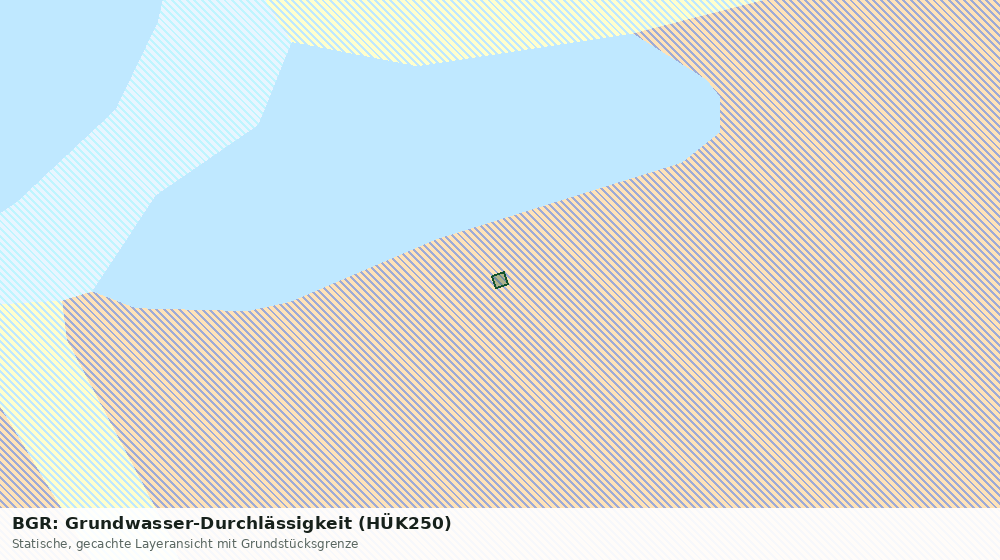 Statische Kartenansicht: BGR: Grundwasser-Durchlässigkeit (HÜK250)