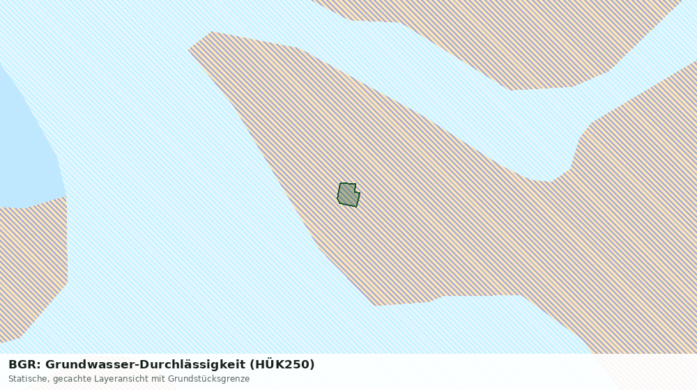 Statische Kartenansicht: BGR: Grundwasser-Durchlässigkeit (HÜK250)