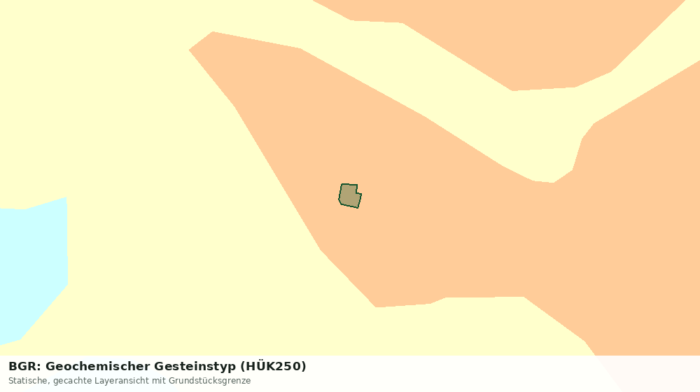 Statische Kartenansicht: BGR: Geochemischer Gesteinstyp (HÜK250)