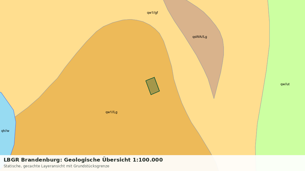 Statische Kartenansicht: LBGR Brandenburg: Geologische Übersicht 1:100.000