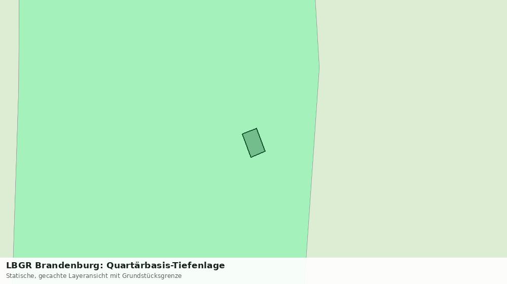 Statische Kartenansicht: LBGR Brandenburg: Quartärbasis-Tiefenlage