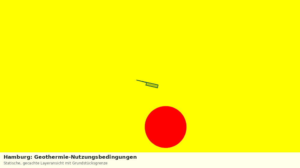 Statische Kartenansicht: Hamburg: Geothermie-Nutzungsbedingungen