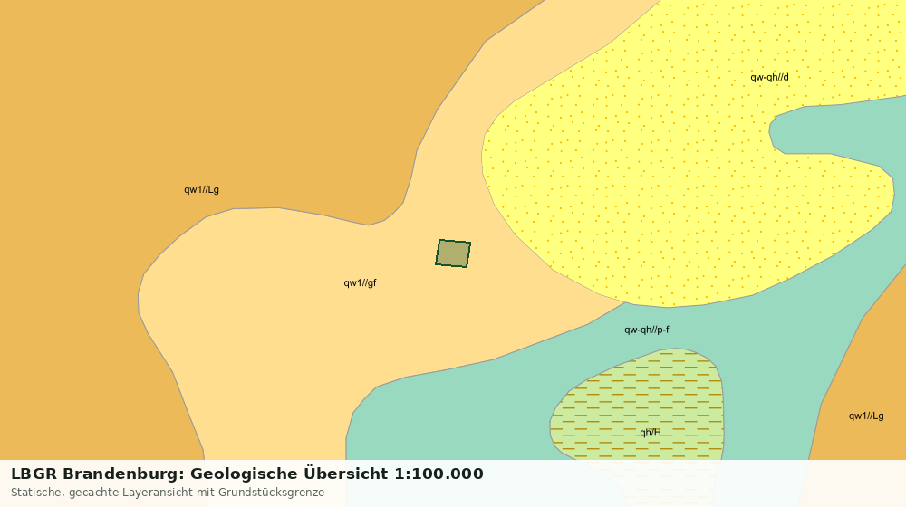 Statische Kartenansicht: LBGR Brandenburg: Geologische Übersicht 1:100.000