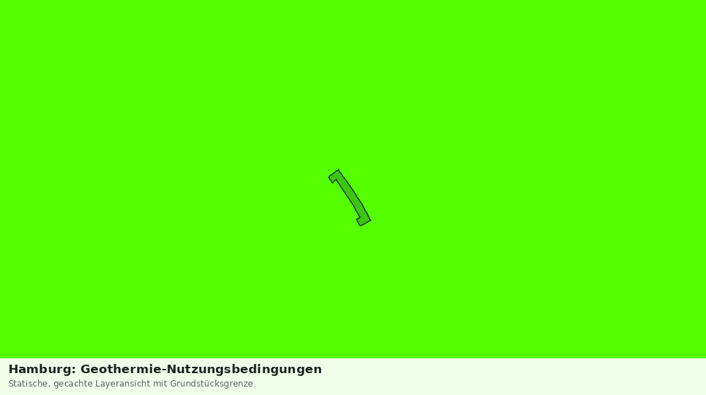 Statische Kartenansicht: Hamburg: Geothermie-Nutzungsbedingungen