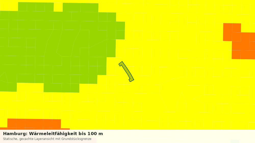 Statische Kartenansicht: Hamburg: Wärmeleitfähigkeit bis 100 m