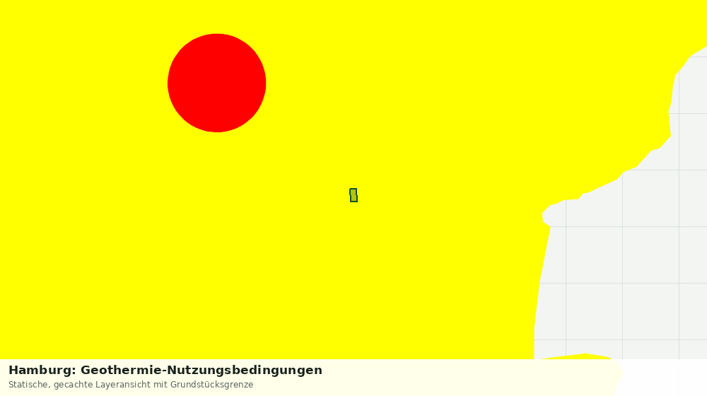 Statische Kartenansicht: Hamburg: Geothermie-Nutzungsbedingungen