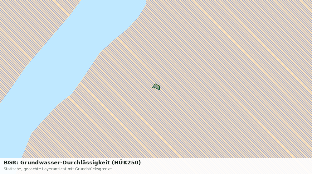 Statische Kartenansicht: BGR: Grundwasser-Durchlässigkeit (HÜK250)