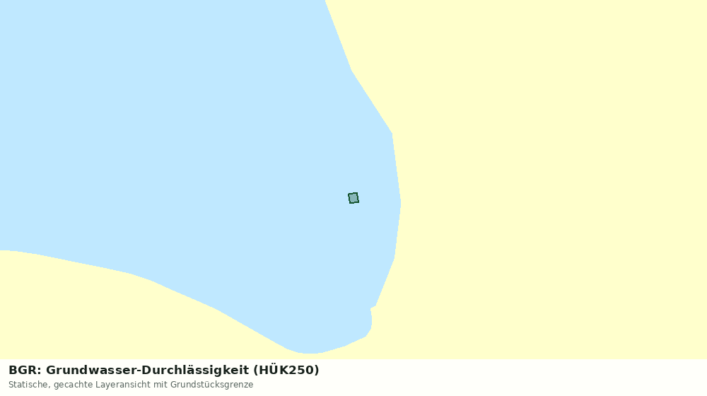 Statische Kartenansicht: BGR: Grundwasser-Durchlässigkeit (HÜK250)