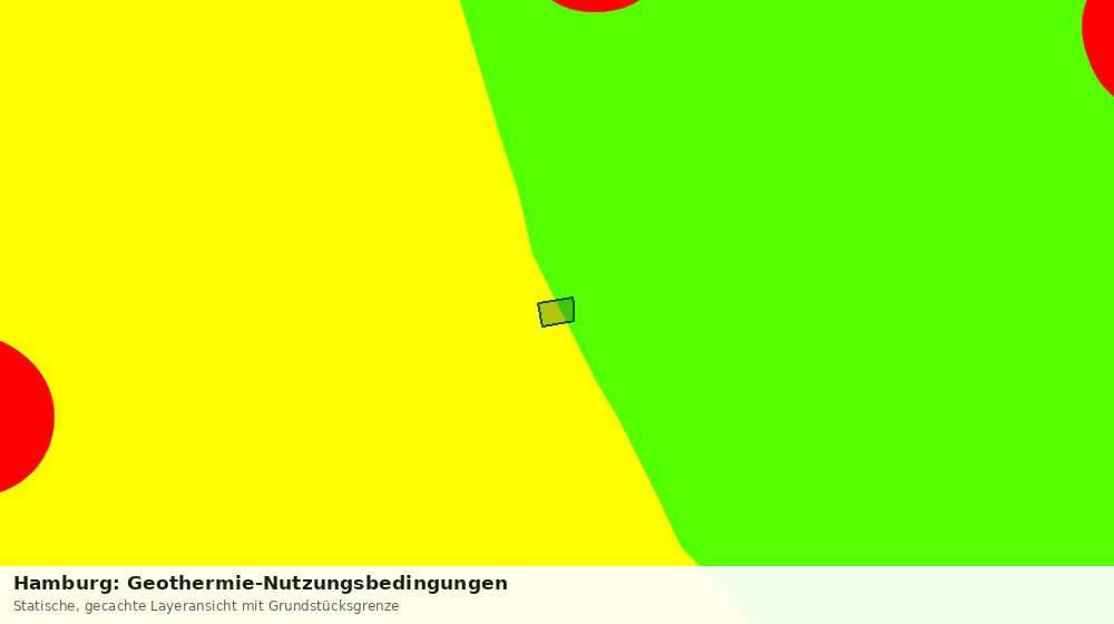 Statische Kartenansicht: Hamburg: Geothermie-Nutzungsbedingungen