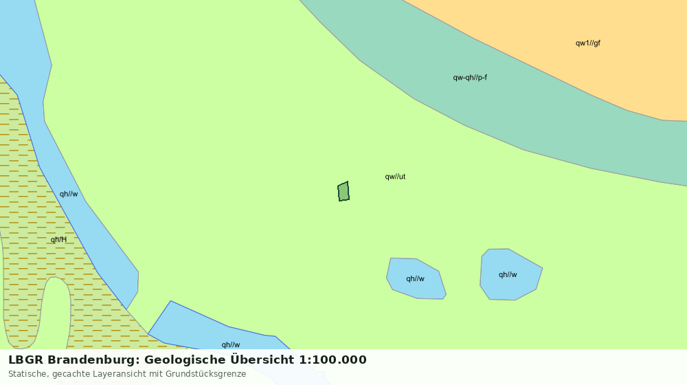 Statische Kartenansicht: LBGR Brandenburg: Geologische Übersicht 1:100.000
