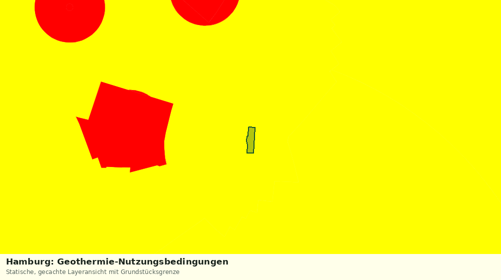 Statische Kartenansicht: Hamburg: Geothermie-Nutzungsbedingungen
