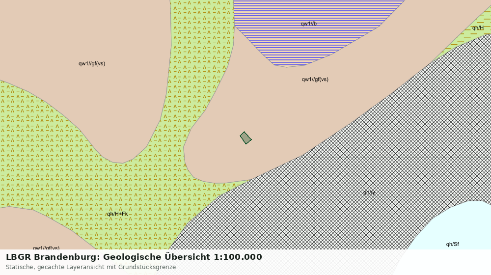 Statische Kartenansicht: LBGR Brandenburg: Geologische Übersicht 1:100.000
