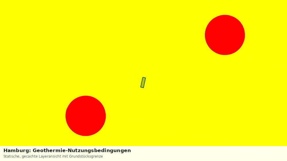 Statische Kartenansicht: Hamburg: Geothermie-Nutzungsbedingungen