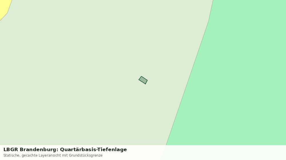 Statische Kartenansicht: LBGR Brandenburg: Quartärbasis-Tiefenlage