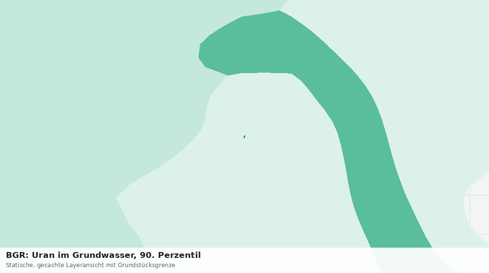 Statische Kartenansicht: BGR: Uran im Grundwasser, 90. Perzentil