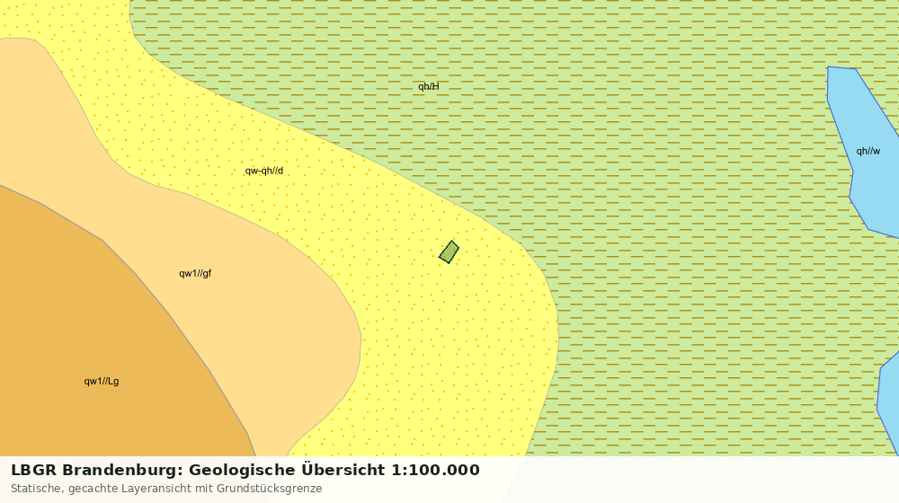 Statische Kartenansicht: LBGR Brandenburg: Geologische Übersicht 1:100.000