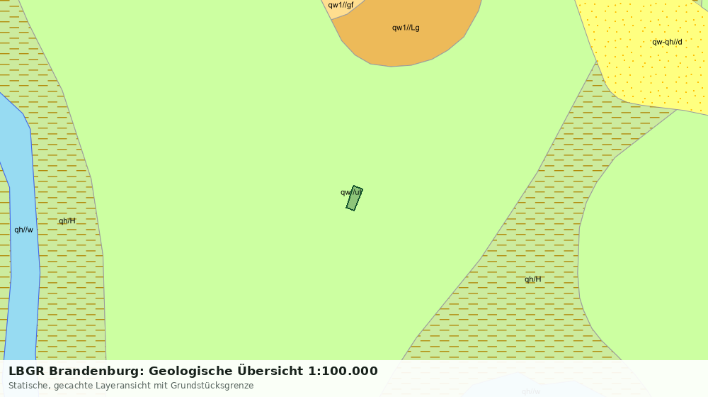 Statische Kartenansicht: LBGR Brandenburg: Geologische Übersicht 1:100.000