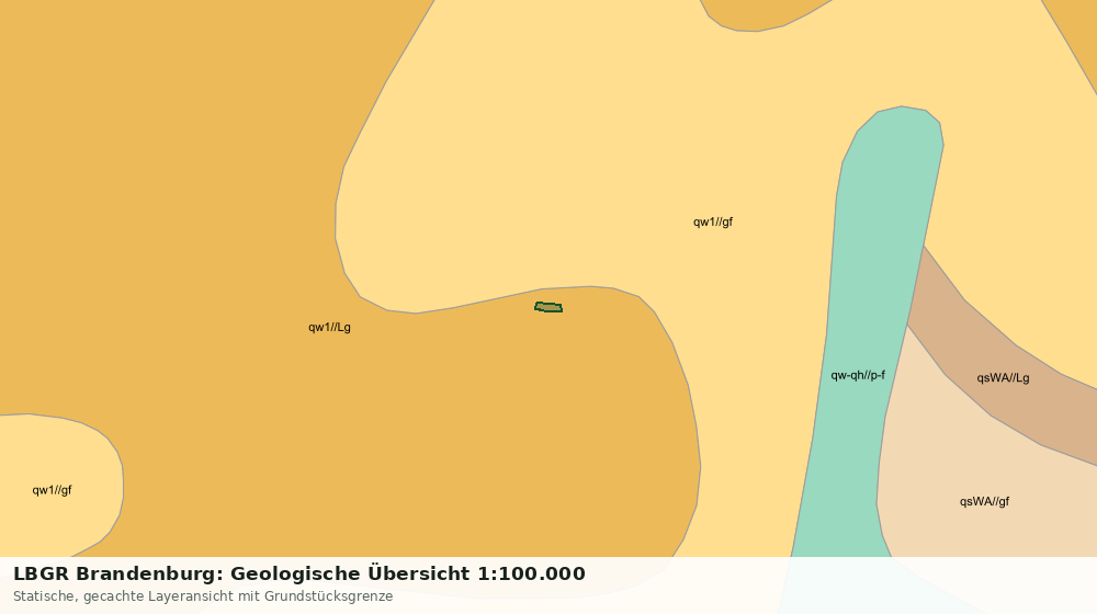 Statische Kartenansicht: LBGR Brandenburg: Geologische Übersicht 1:100.000