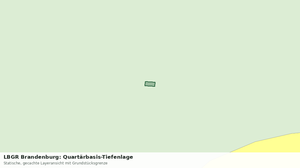 Statische Kartenansicht: LBGR Brandenburg: Quartärbasis-Tiefenlage