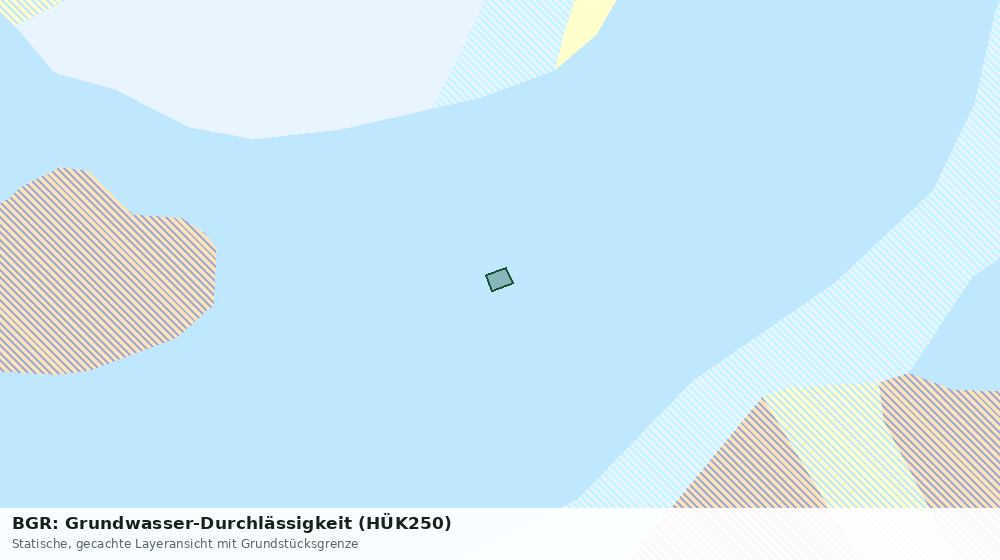 Statische Kartenansicht: BGR: Grundwasser-Durchlässigkeit (HÜK250)