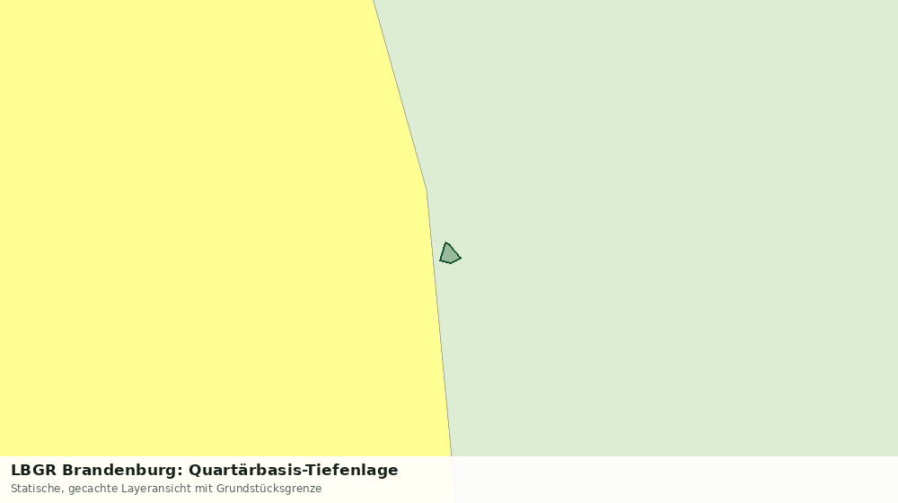Statische Kartenansicht: LBGR Brandenburg: Quartärbasis-Tiefenlage