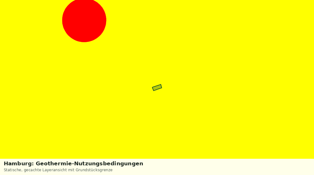 Statische Kartenansicht: Hamburg: Geothermie-Nutzungsbedingungen